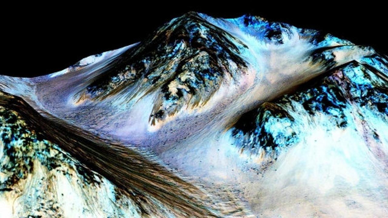 Ini wujud permukaan Mars yang dibentuk oleh air