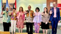 Jumpa pers seputar isu perempuan jelang&nbsp;Hari Perempuan Sedunia di Kantor PBB, Jakarta, 6 Maret 2025. (Liputan6.com/Asnida Riani)