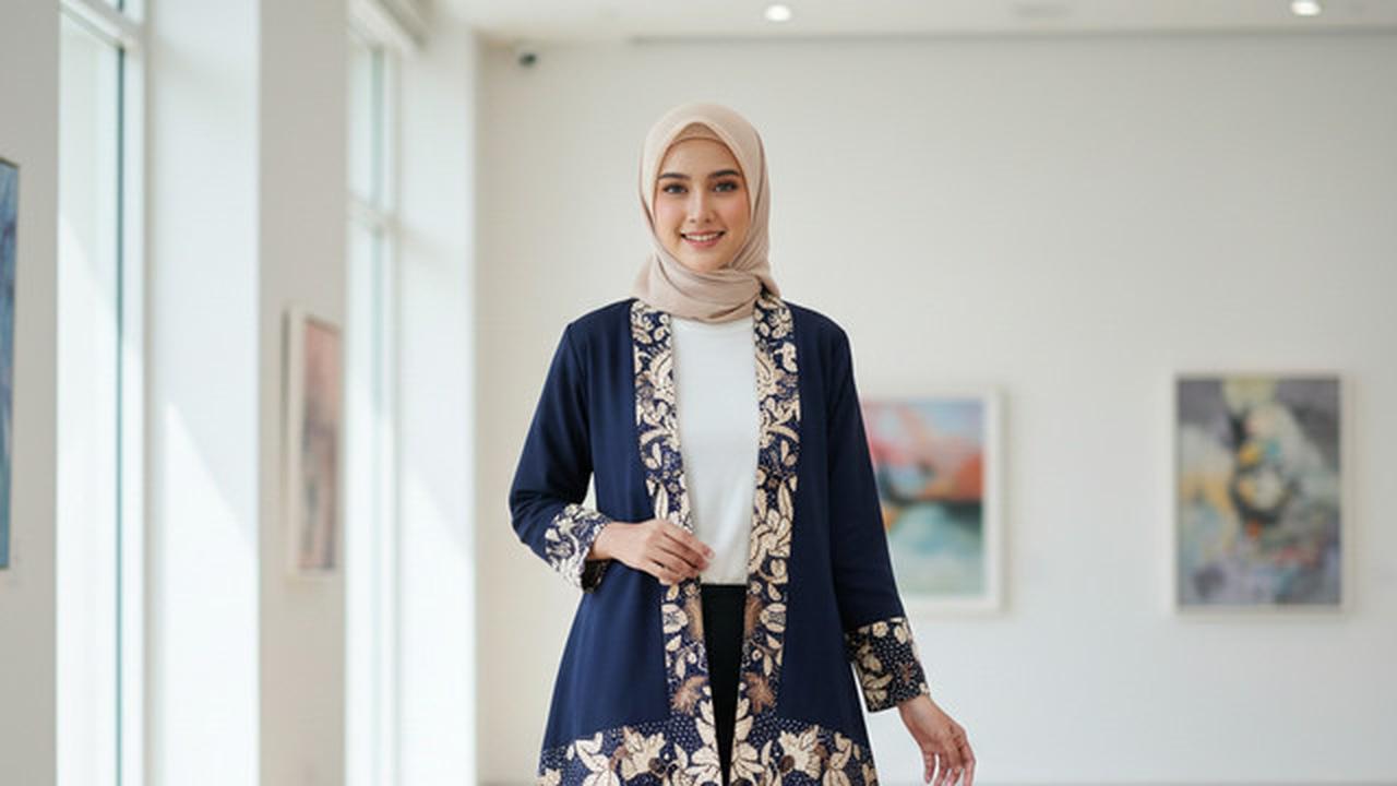 7 Model Atasan Batik Cardigan, Perpaduan Tradisional dan Modern yang Cocok untuk Berbagai Kesempatan