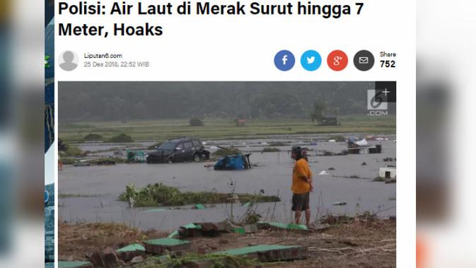 [Cek Fakta] Hoaks Air Laut Pelabuhan Merak Surut