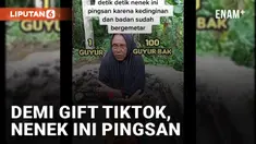 Miris, Demi Gift TikTok Nenek-nenek Rela Diguyur Air Sampai Pingsan