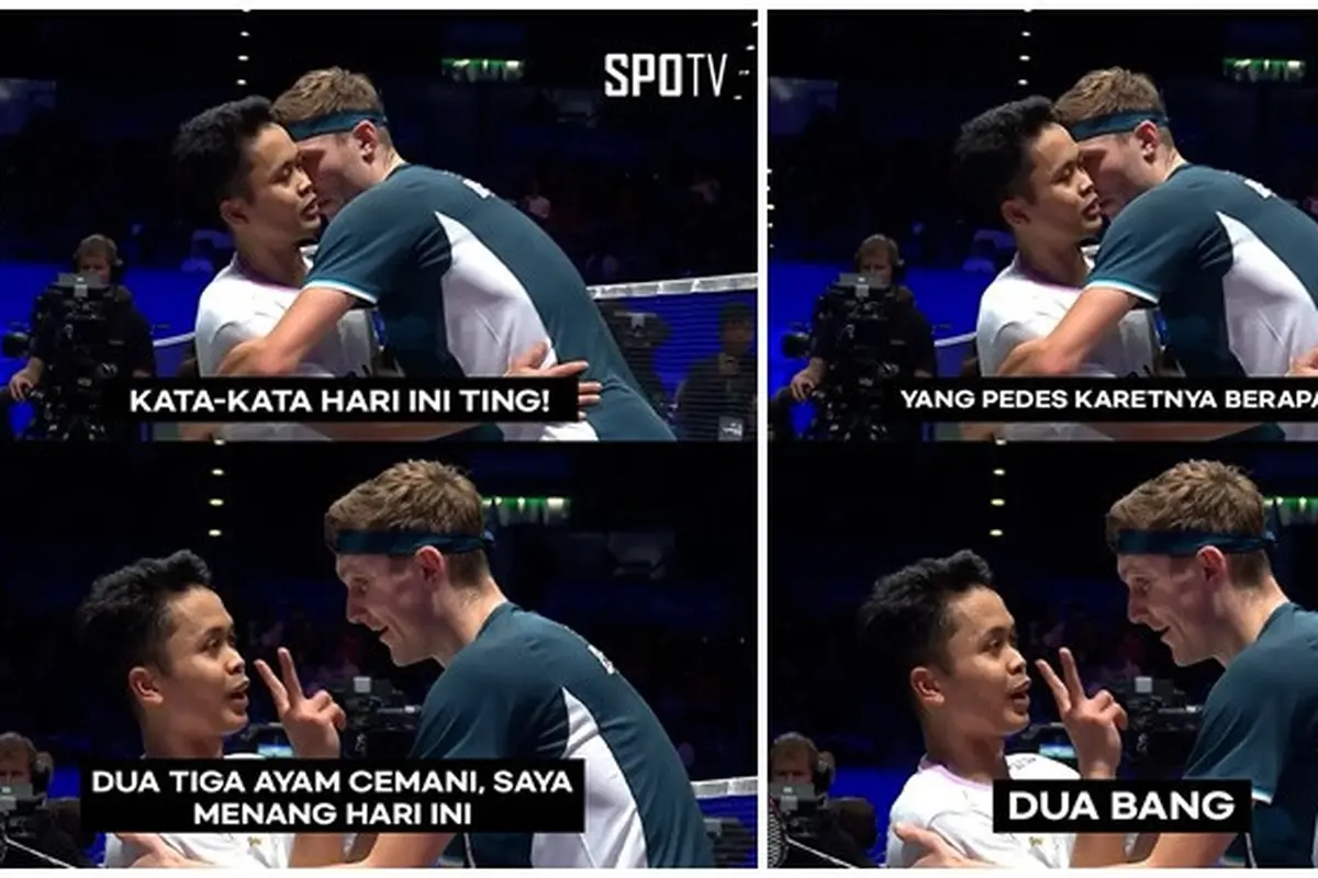6 Meme Ginting dan Viktor Axelsen di Babak QF All England 2024 Ini Bikin Ngakak