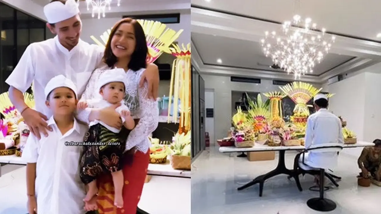 6 Potret Jessica Iskandar Syukuran Rumah Baru, Pakai Upacara Adat Bali