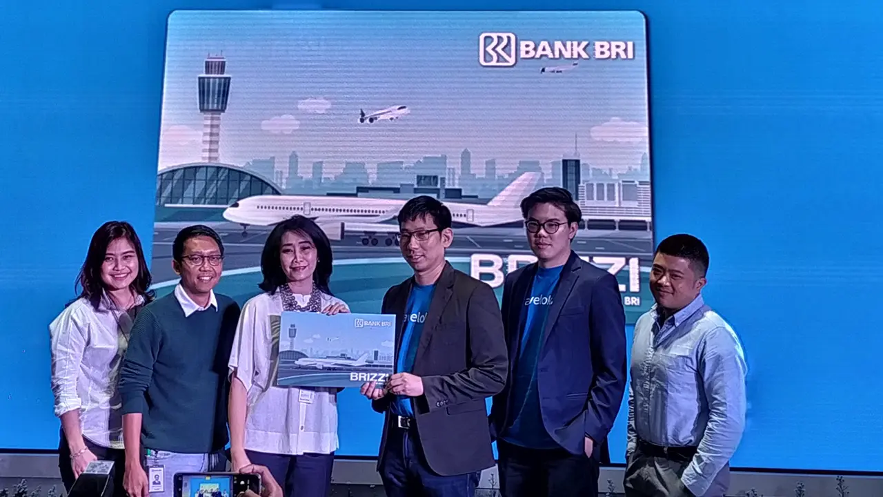 Launching Top Up BRIZZI di Traveloka, di Gedung BRI 1, Jakarta, Senin (07/10/2019).