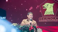Wakil Ketua Dewan Pembina Partai Gerindra Hashim Djojohadikusumo menghadiri Perayaan Natal Nasional Partai Gerindra di Gereja Tiberias Bekasi, Margahayu, Bekasi, Sabtu (18/1/2025) (Tim News).