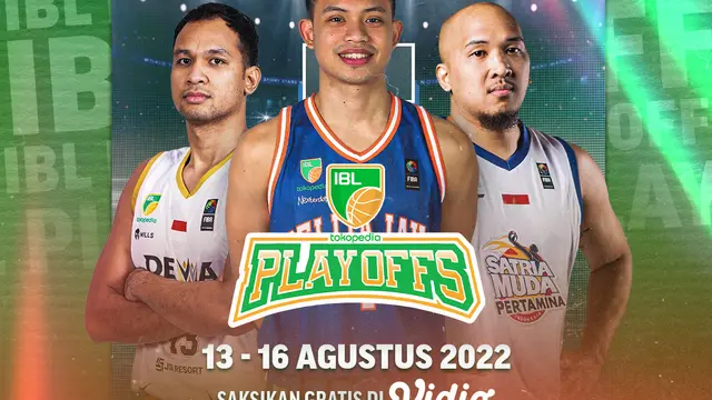 Mulai 13-16 Agustus 2022, Link Live Streaming IBL Playoff 2022 di Vidio