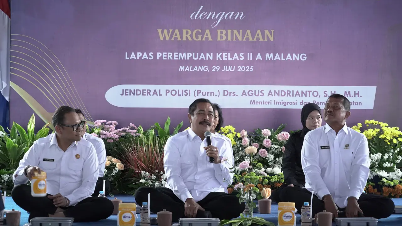 Menteri Agus Bangun Dialog Humanis Lewat Makan Siang Bersama Warga Binaan
