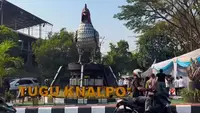 Ratusan Knalpot Brong Sitaan Polisi Disulap Jadi Karya Seni
