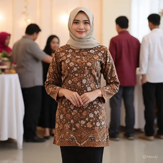 Model Baju Batik Lengan Panjang untuk Tampil Slim