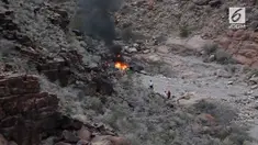 Sebuah Helikopter jatuh di dasar jurang di kawasan Grand Canyon sedalam 182 meter. Insiden menewaskan 3 turis yang hendak berwisata alam.