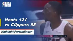 Dwyane Wade mencetak 25 poin dari bangku cadangan dan Justise Winslow menambah 21 poin saat Heat menjebol gawang kemenangan sembilan rumah Clipper dengan mengalahkan mereka, 121-98.