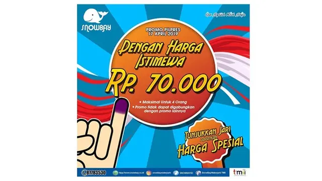 Jangan Golput, Ini Deretan Promo yang Bisa Didapatkan Setelah Nyoblos