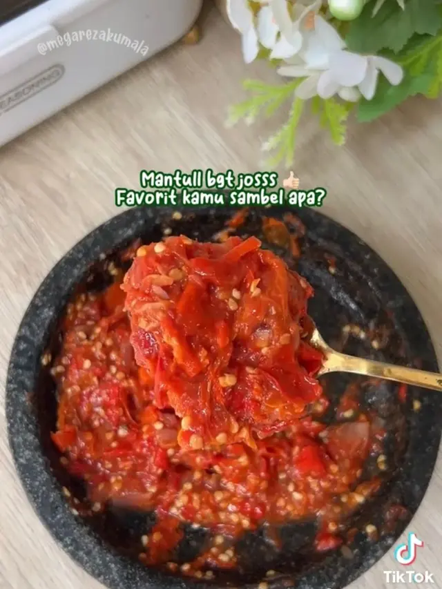 4 Pilihan Sambal Rendah Kalori yang Bisa Dinikmati Saat Diet (photo by tiktok.com)