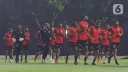 Latihan ini sebagai persiapan menghadapi Timnas Indonesia pada pertandingan kedelapan putaran ketiga Kualifikasi Piala Dunia 2026 zona Asia. (Liputan6.com/Herman Zakharia)