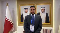Senior Manager &ndash; International Markets Barzan Holdings, Rashid Al-Mohanadi, pada Rabu (11/6/2025) di Jakarta, menegaskan bahwa teknologi yang dimiliki perusahaan siap dibagikan kepada Indonesia tanpa batasan (Dok. Liputan6.com/Teddy Tri Setio Berty).