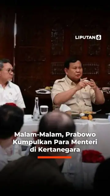 Malam-Malam, Prabowo Kumpulkan Para Menteri di Kertanegara