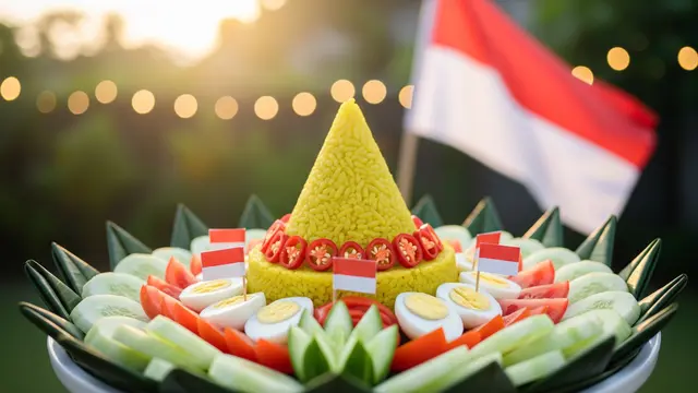 Makanan Tradisional Yang Bisa Dihias Untuk Peringatan Kemerdekaan 17 Agustus 1945 HUT RI Ke-81 (AI Genarated)