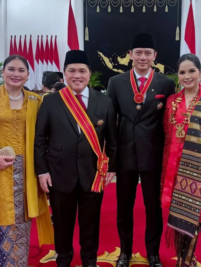 Annisa Pohan Istri AHY dengan Elizabeth Tjandra Istri Erick Thohir