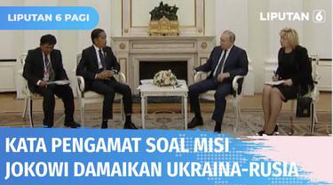 Kunjungan Presiden Jokowi sebagai Pemimpin G20 ke Ukraina dan Rusia untuk misi perdamaian, dinilai bisa membawa kemajuan dalam negosiasi damai kedua negara yang berkonflik tersebut.