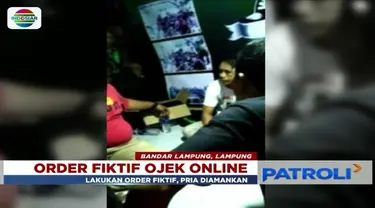 Puluhan pengemudi ojek online gerebek kamar kontrakan pengorder fiktif di Teluk Betung, Lampung.