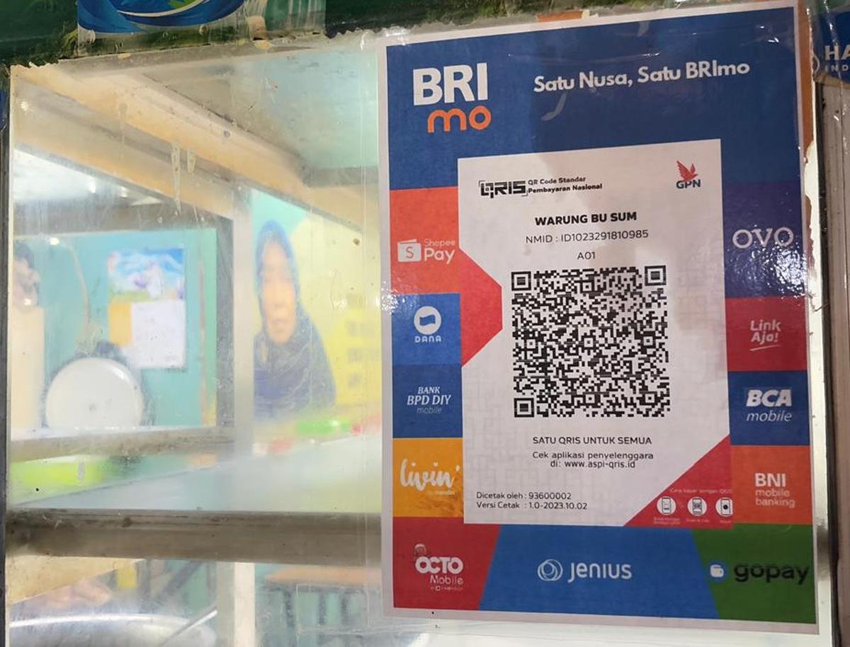 Pembayaran QRIS BRI di Warung Makan Bu Sum Beringharjo
