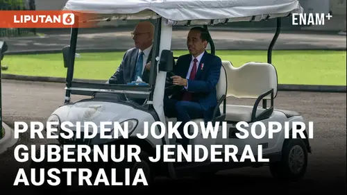 VIDEO: Jokowi Sopiri Gubernur Jenderal Australia Saat Keliling Istana Bogor