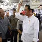 Presiden Jokowi naik KRL