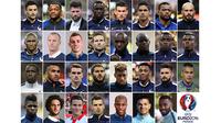 Pelatih Prancis, Didier Deschamps, mengumumkan skuatnya menghadapi Euro 2016. Absennya Karim Benzema, membuat lini depan juara dunia 1998 itu bertumpu pada Antoine Griezmann, selain itu Paul Pogba diprediksi akan menjadi faktor penentu. (AFP)