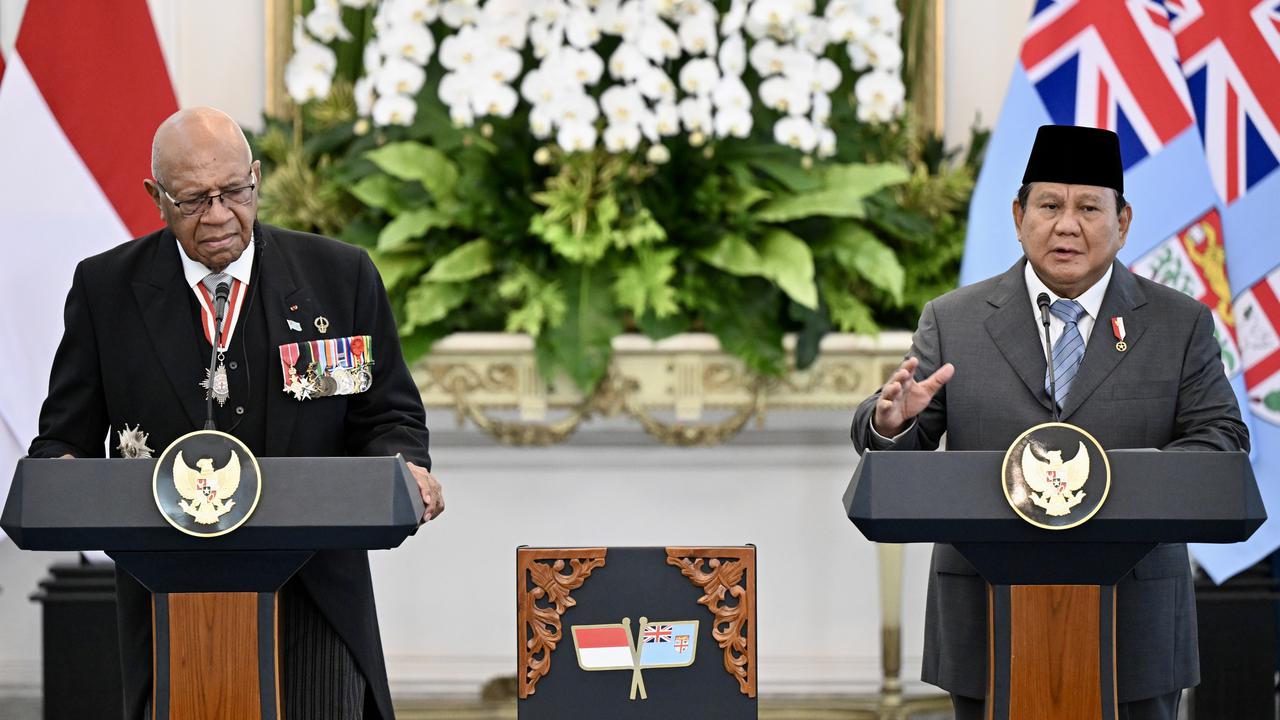 Presiden Prabowo Subianto melakukan pertemuan bilateral dengan Perdana Menteri (PM) Fiji, Sitiveni Rabuka di Istana Merdeka Jakarta, Kamis (24/4/2025).