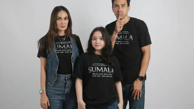 Luna Maya, Makayla Rose, dan Darius Sinathrya