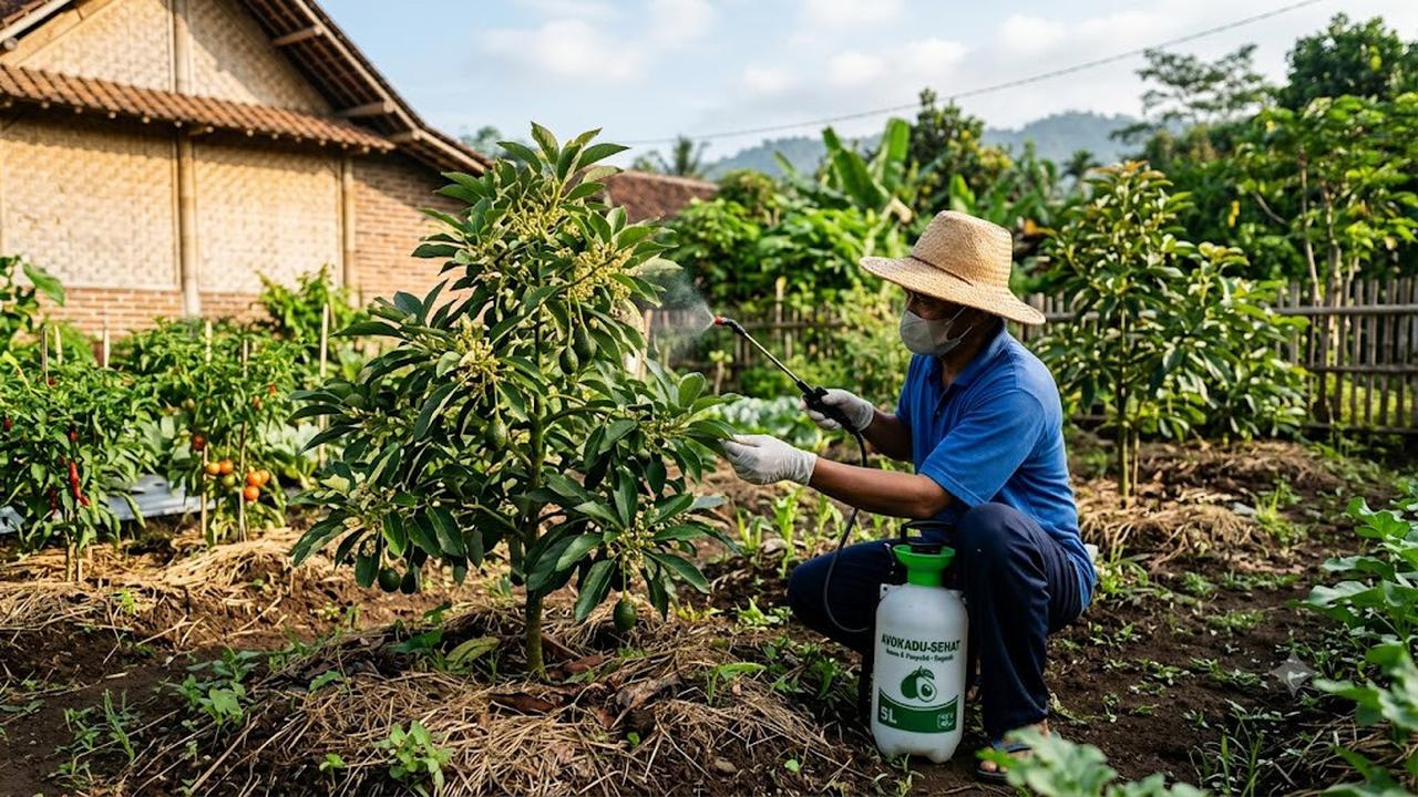 Cara Membuat Pohon Alpukat Kerdil Cepat Berbuah/AI Generated