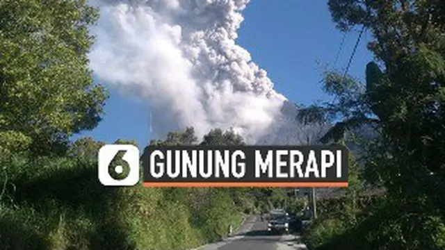 VIDEO: Gunung Merapi Meletus, Hujan Abu Tipis Turun di Dua Desa