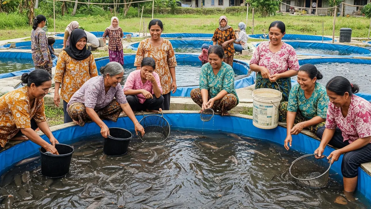 Inspirasi Budidaya Lele untuk Kelompok Ibu Desa Usia 40 Tahun ke Atas