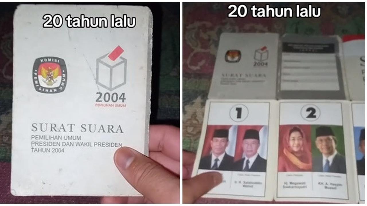 Viral Penampakan Surat Suara Pemilu 2004, Bikin Netizen Nostalgia 20 Tahun Lalu