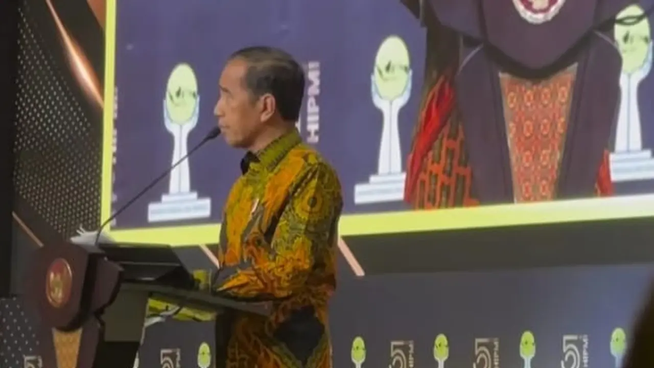 Jokowi dalam HUT ke-52 HIPMI