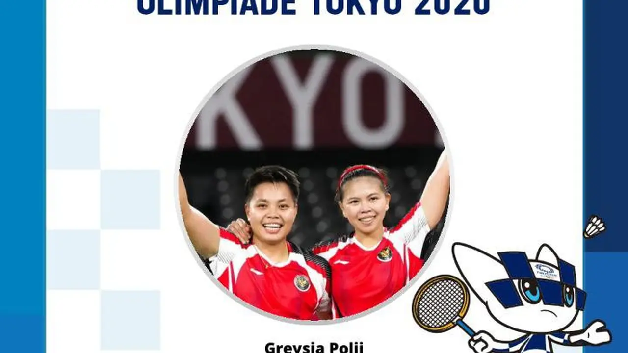 Greysia Polii dan Apriyani Rahayu Sumbang Emas Pertama untuk Indonesia di Olimpiade Tokyo 2020