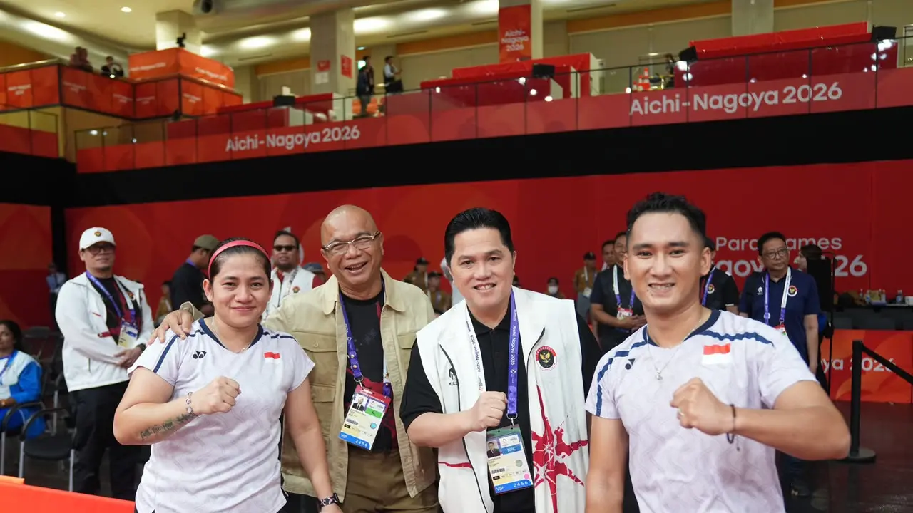 Menpora Erick Thohir saat menyaksikan perjuangan atlet Asian Para Games 2026