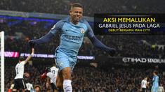 Gabriel Jesus melakukan aksi memalukan saat Manchester City diimbangi Tottenham Hotspur 2-2