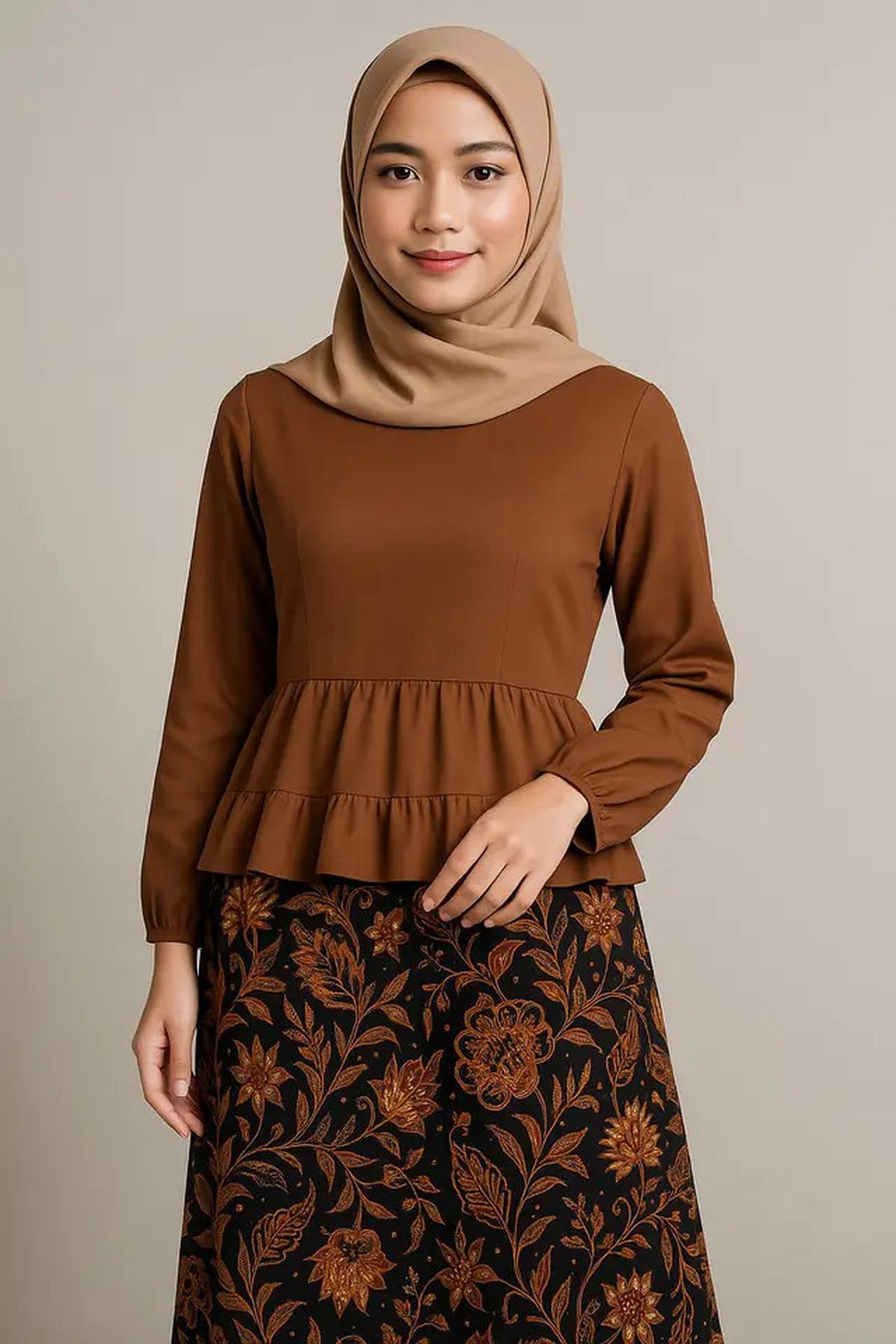 7 Model Gamis Batik Kombinasi Rempel 2025, Anggun dan Cocok untuk Berbagai Acara