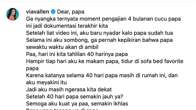 Unggahan Via Vallen. (Foto: Dok. Instagram @viavallen)