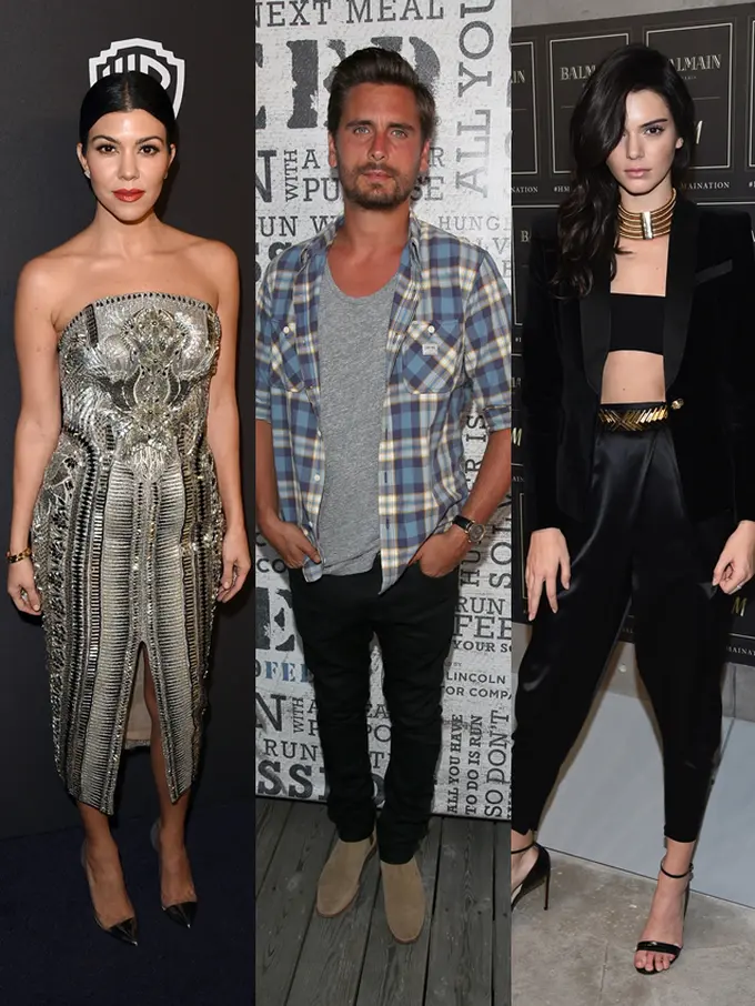 Kourtney Kardashian, Scott Disick dan Kendall Jenner