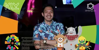 Dukungan Reza Nangin dan Sang anak beri dukungan dan semangat untuk para atlet bulutangkis Indonesia yang akan bertanding hari ini.