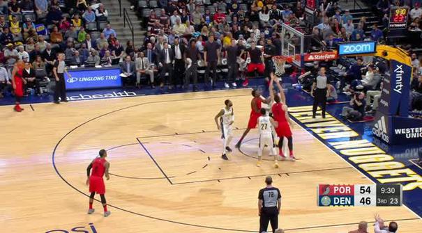 Berita video game recap NBA 2017-2018 antara Denver Nuggets melawan Portland Trail Blazers dengan skor 88-82.