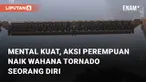 Aksi perempuan tunjukkan mentalnya ketika menaiki salah satu wahana di Dufan seorang diri mengundang perhatian
