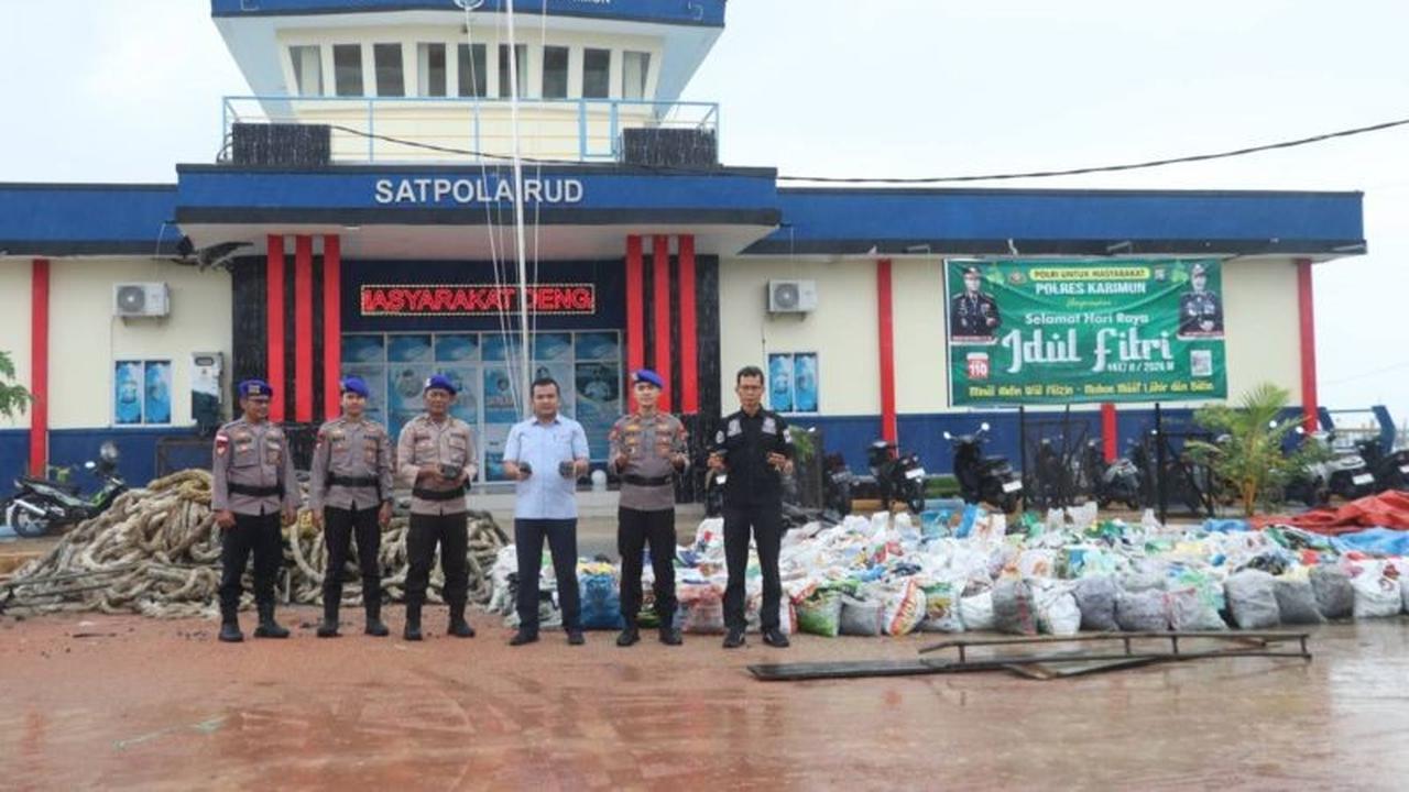 Polres Karimun Gagalkan Penyelundupan 9,5 Ton Timah Ilegal, Dua Tersangka Ditahan