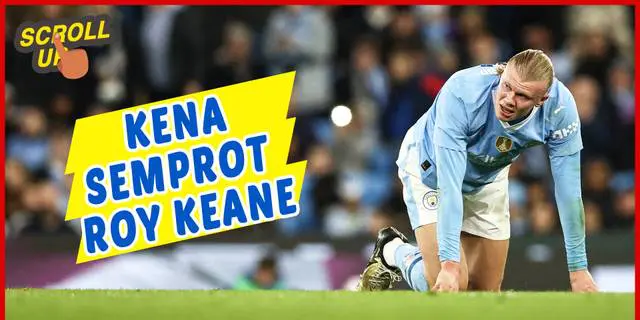 VIDEO: Roy Keane Semprot Erling Haaland, Anggap Permainannnya Sangat Buruk!