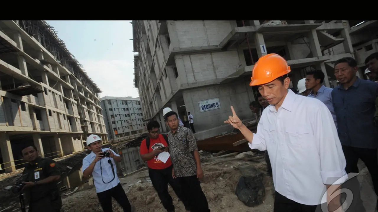Panas-panasan, Jokowi Blusukan ke Rusun Muara Baru