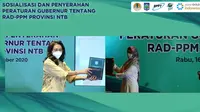 Wakil Gubernur Nusa Tenggara Barat Siti Rohmi Djalilah menerima penghargaan yang diberikan secara virtual oleh Dirjen Pengelolaan Sampah, Limbah dan Bahan Berbahaya dan Beracun KLHK, Rosa Vivien Ratnawati, Rabu (16/12/2020).