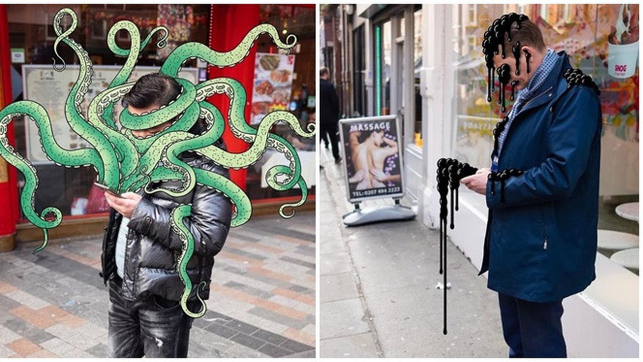 6 Ilustrasi ini Kritisi Perilaku Orang Habiskan Waktu Lama dengan Ponsel, Kreatif