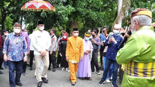 Kedatangan Menteri Pariwisata dan Ekonomi Kreatif (Kemenparekraf) Sandiaga Salahudin Uno di Provinsi Gorontalo